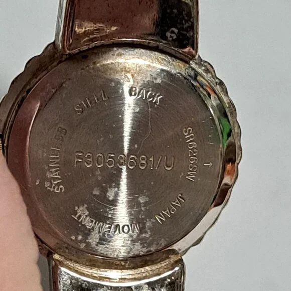 silver tone women's clamp bracelet watch - Picture 8 of 8